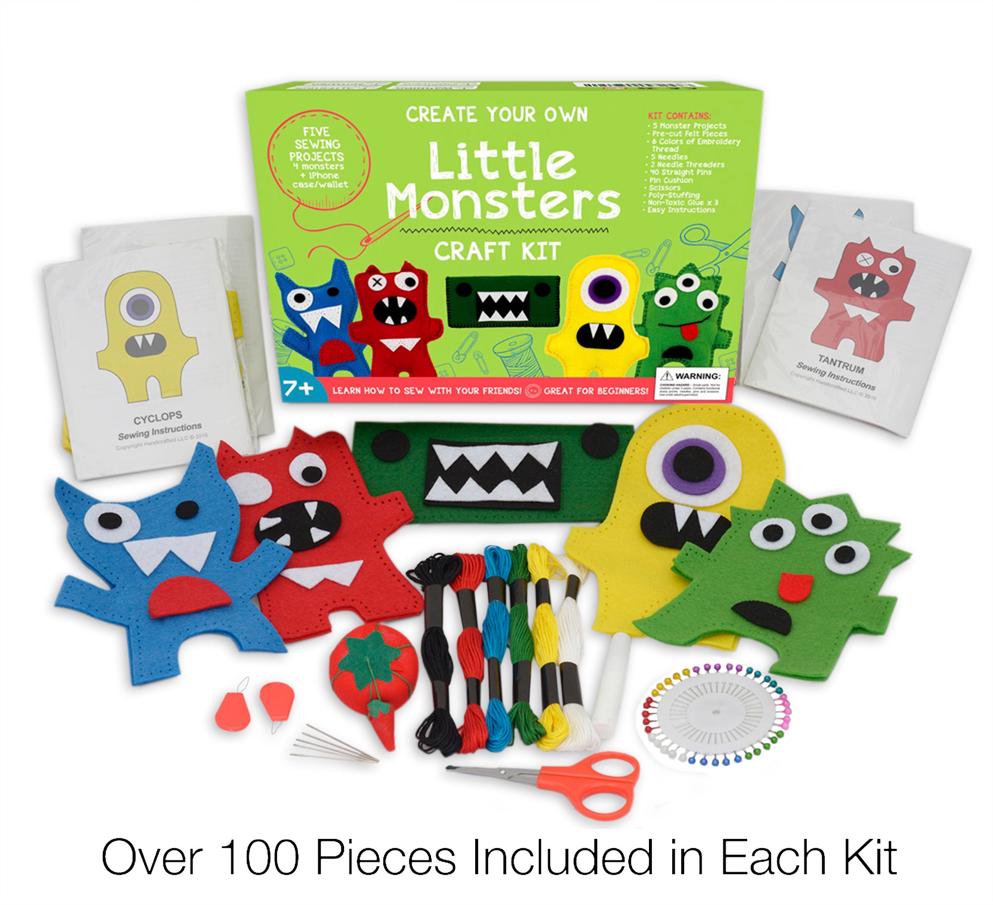 Little Monsters Arts and Crafts Sewing Kit for Kids – CraftLab