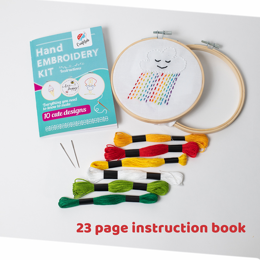 Kids Hand Stitching Embroidery Kit – CraftLab Arts & Crafts Kits